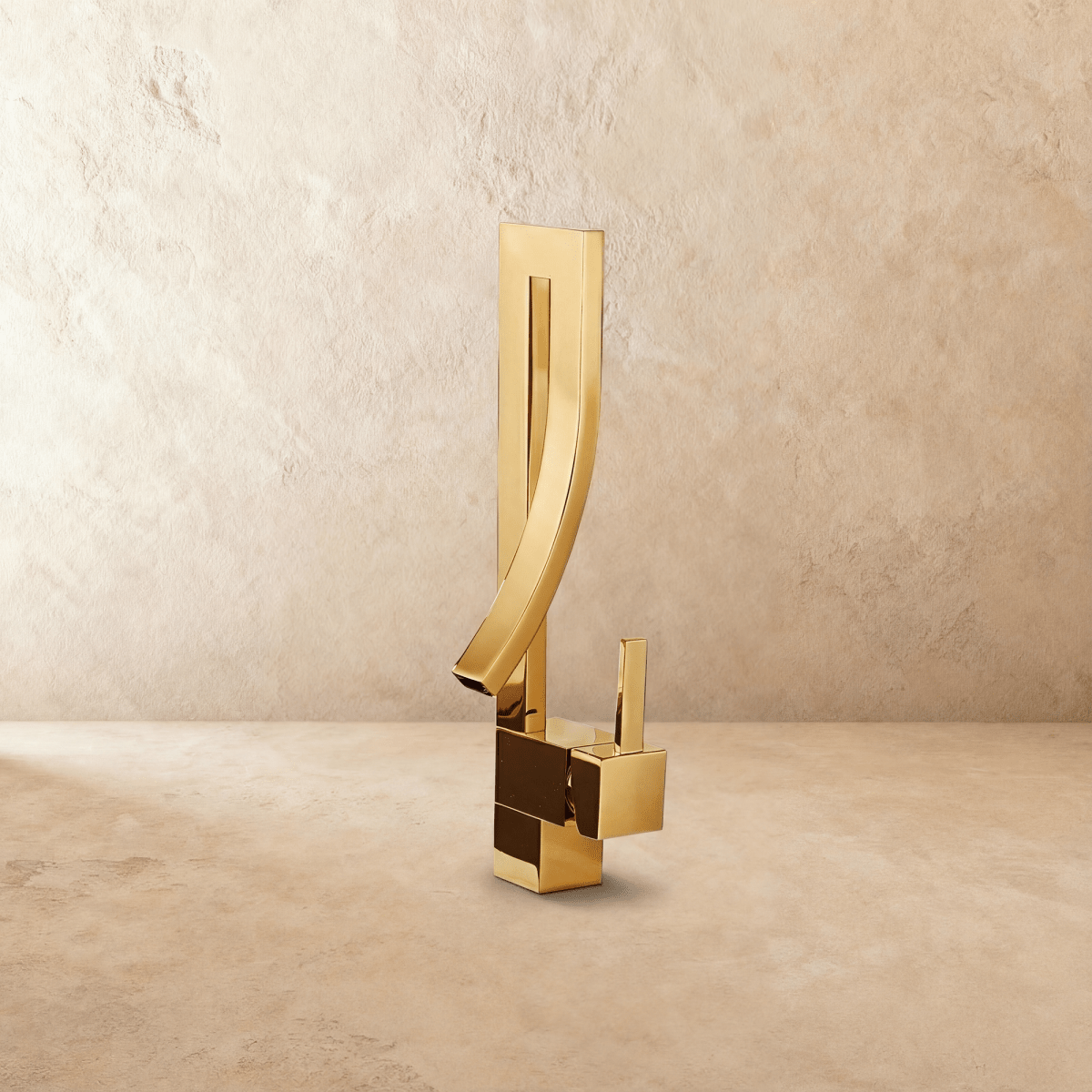 Moderne Design Wastafelkraan Met Open Uitloop En Strakke Geometrie | Restfield